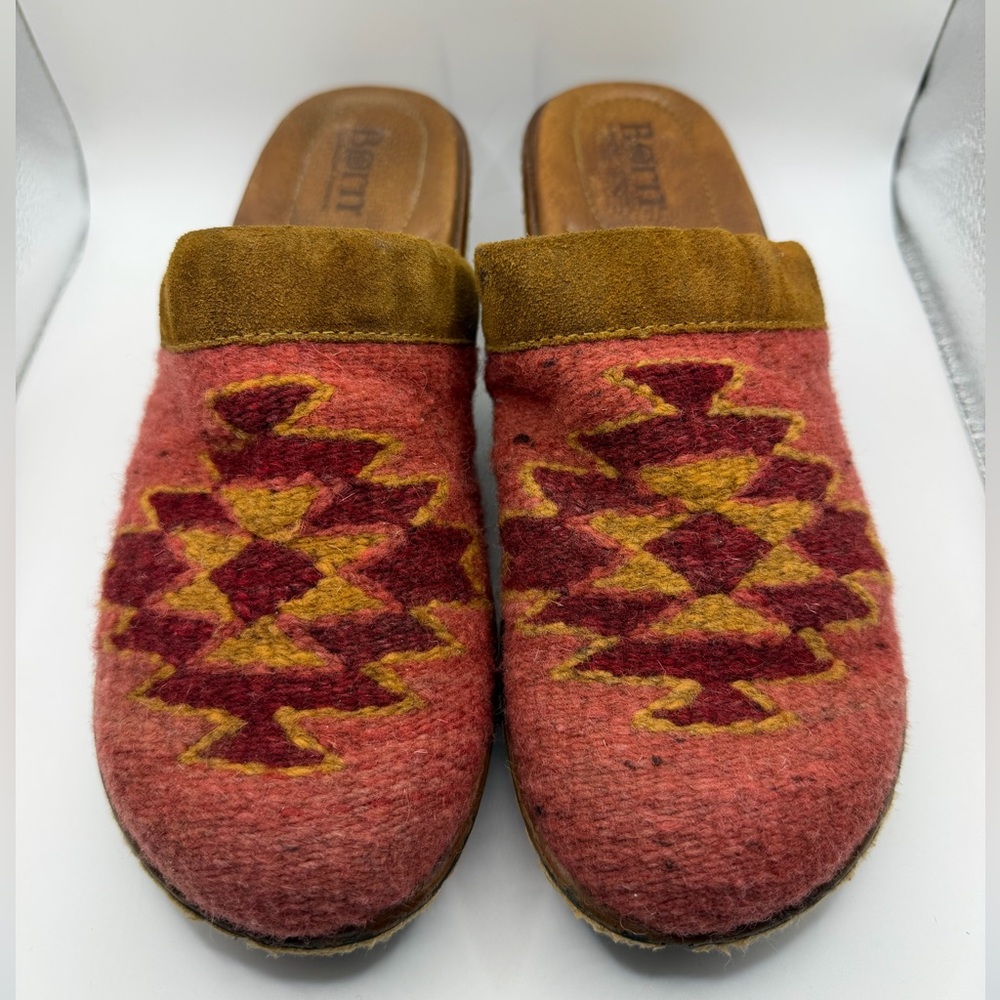 Born Bandy Blanket Clogs - Rust - Picture 2 of 10